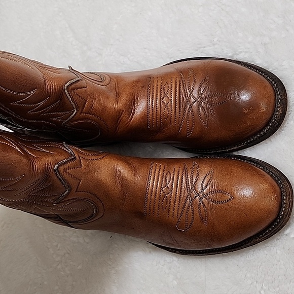 Tony Lama Vintage Western Boots Black Label Womens 6.5 B - Picture 5 of 17